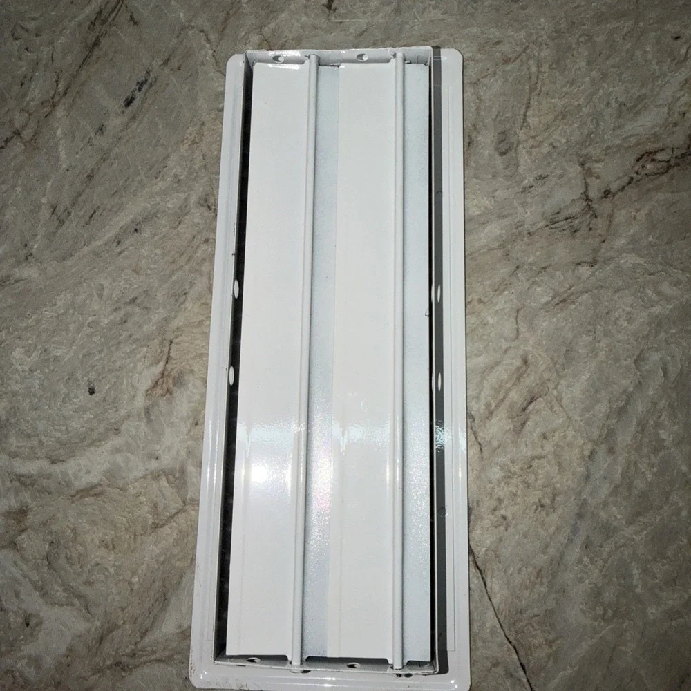Floor Register 4X12(Duct Opening Measurements) Heavy Duty Walkable Register WHT